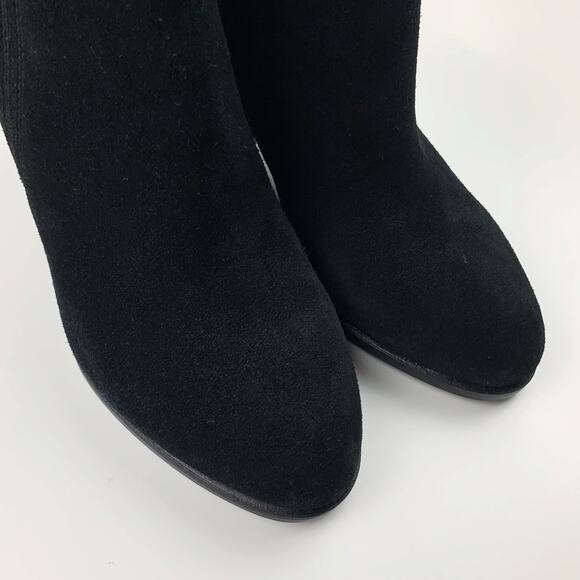 Steven by Steve Madden Harleigh Ankle Boots Black Suede Booties Women's 8.5 - Picture 4 of 11